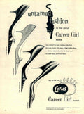 Lotus Career Shoes 1950s Vintage Retro Advert Poster