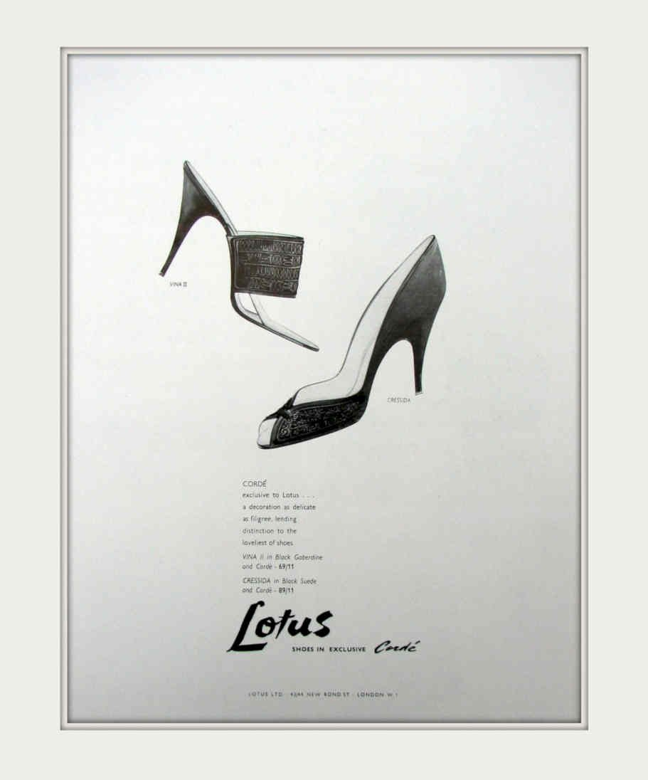 Lotus Code Shoes Vintage Retro Advert Poster A4 Photo Print