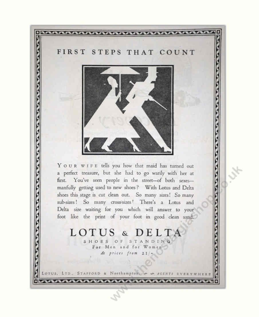 Lotus Delta Shoes 1 Vintage Retro Advert Poster A4 Photo Print