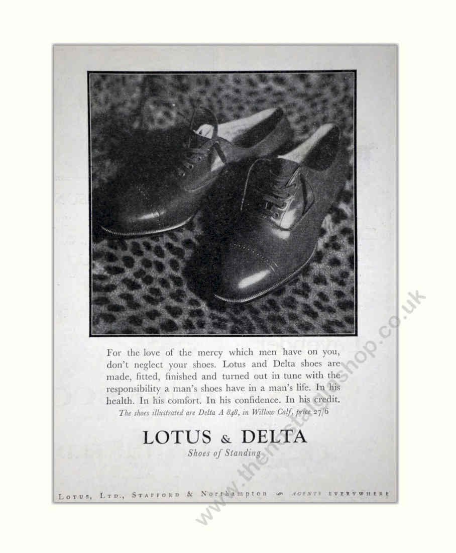 Lotus Delta Shoes 3 Vintage Retro Advert Poster A4 Photo Print