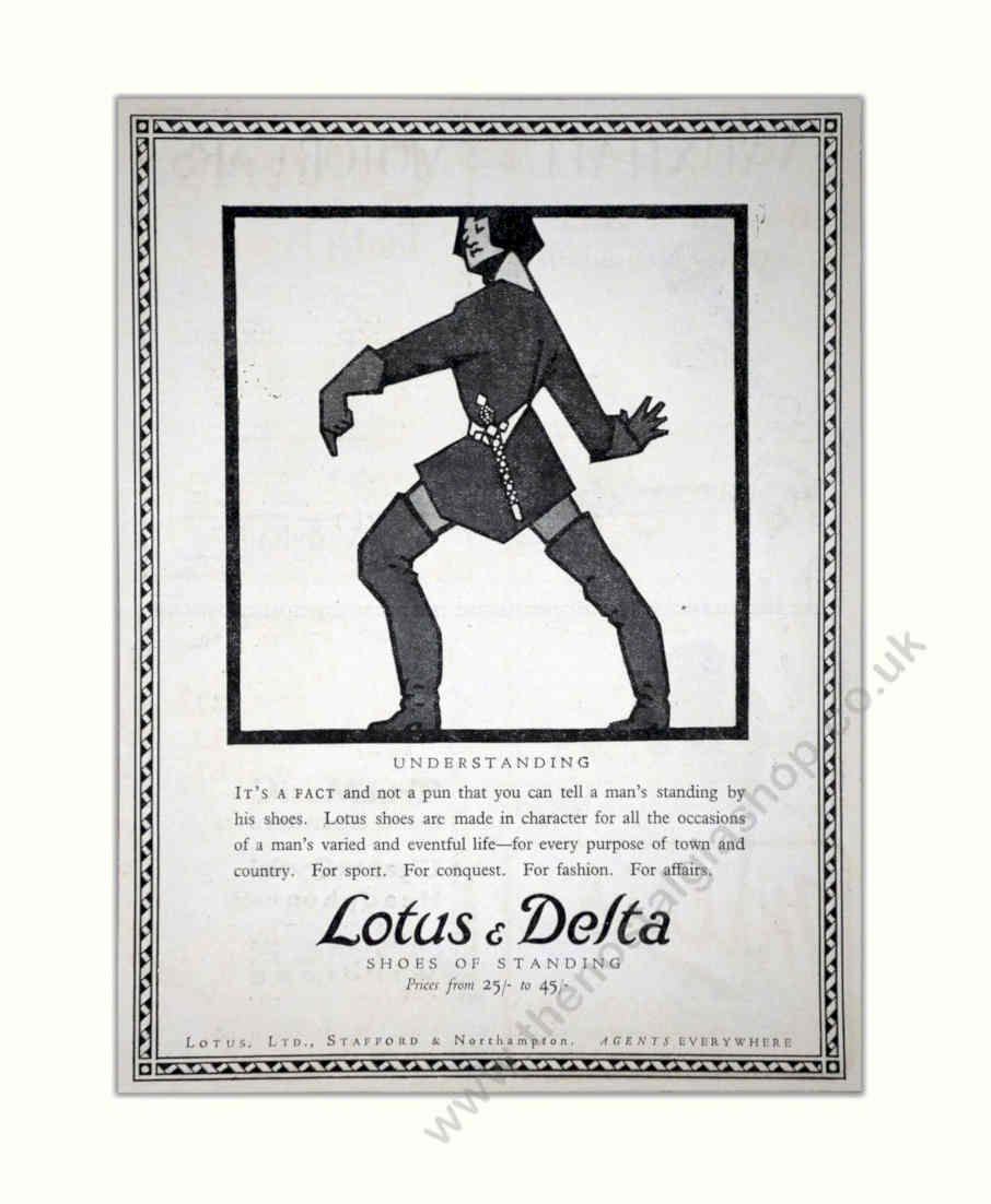 Lotus Delta Shoes 5 Vintage Retro Advert Poster A4 Photo Print