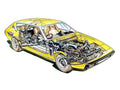 Lotus Elite 1974 cutaway A4 Photo Print