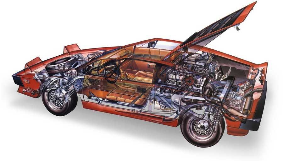Lotus Esprit  cutaway A4 Photo Print