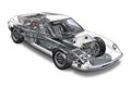 Lotus Europa S1 1966 cutaway A4 Photo Print