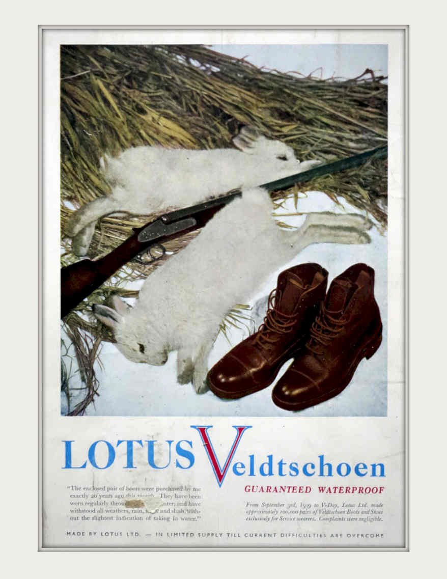 Lotus Veldtschoen Boots Vintage Retro Advert Poster A4 Photo Print