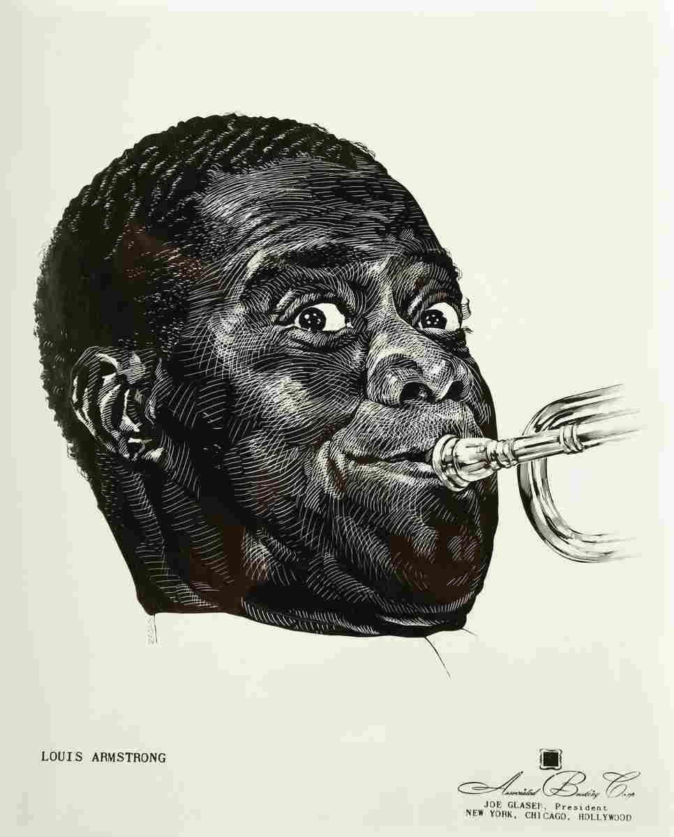 Louis Armstrong Poster 02  film star poster A4 Photo Print