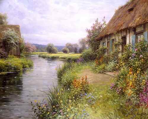 Louis Aston Knight A bend in the river  A4 Photo Print