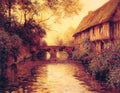 Louis Aston Knight Houses by the River  A4 Photo Print