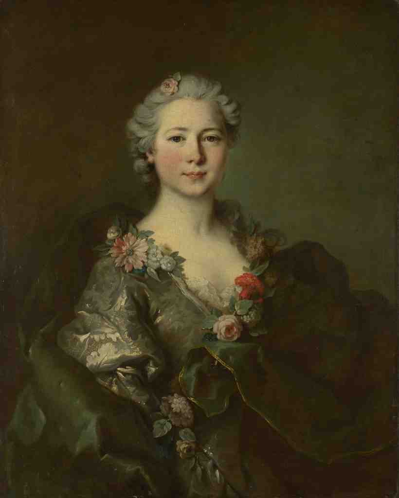 Louis Tocque Portrait of Mademoiselle de Coislin A4 Photo Print