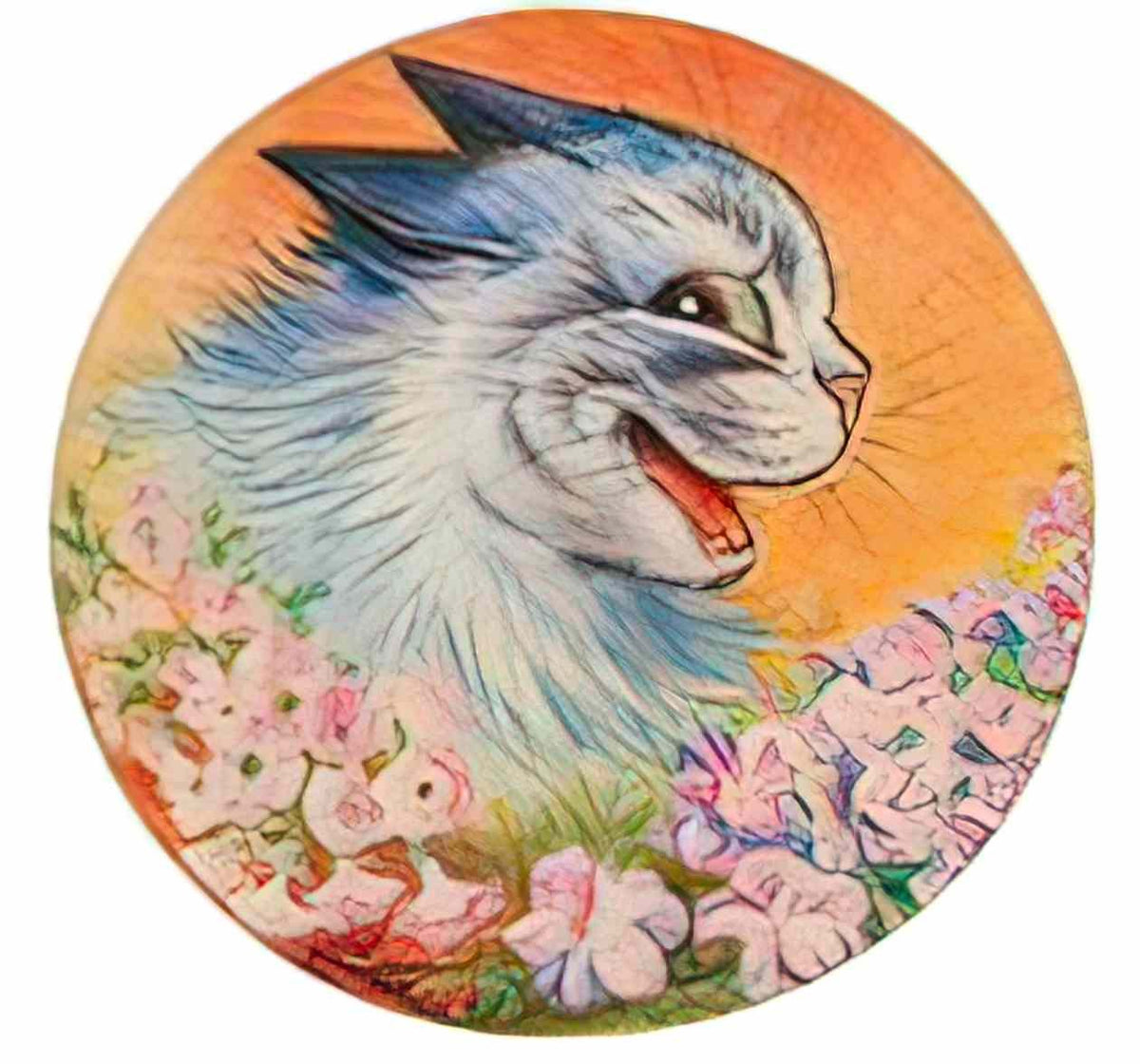 Louis Wain flowers for you Art A4 Photo Print