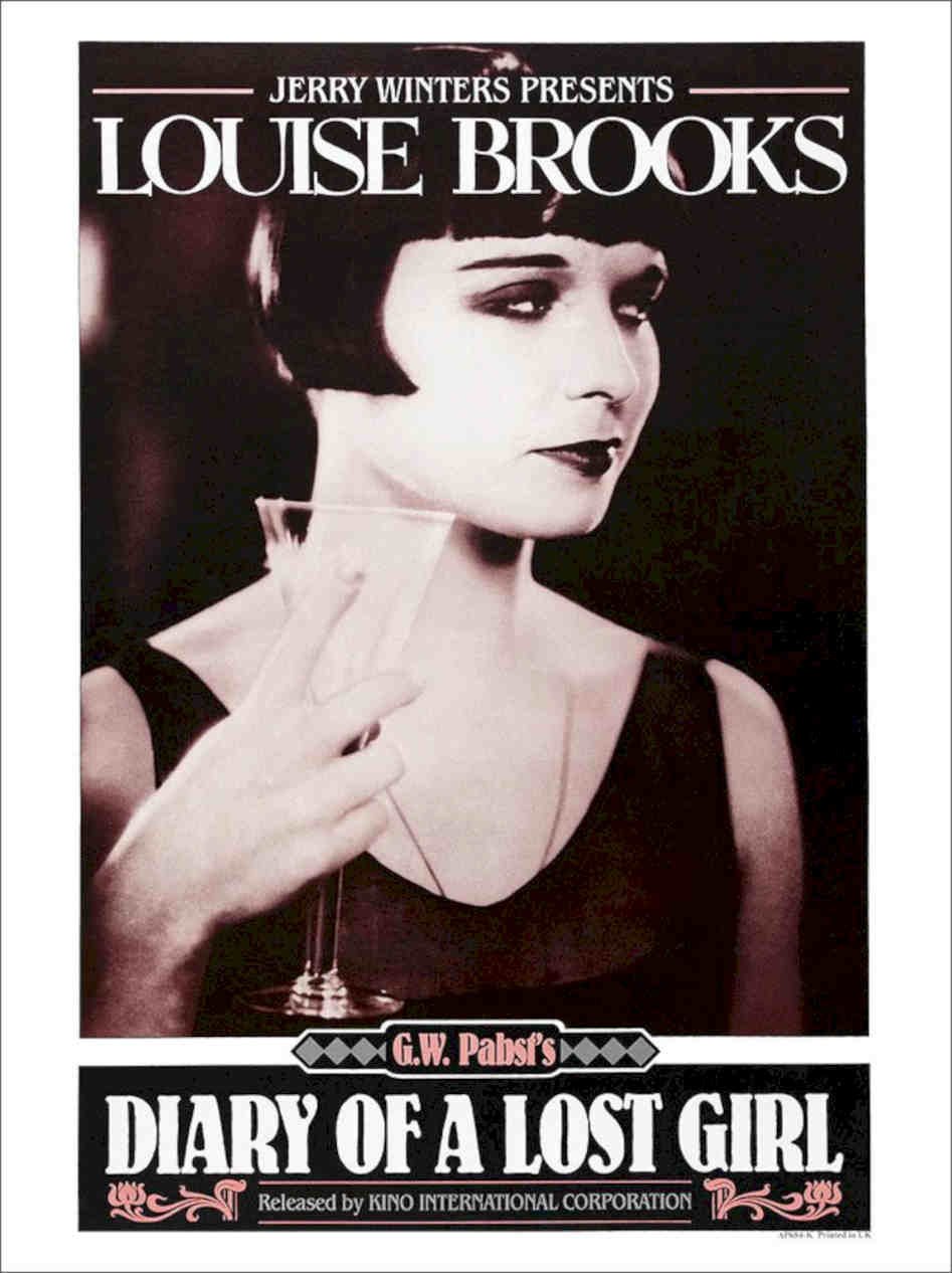 Louise Brooks Diary Of A Lost Girl Vintage Retro Advert Poster A4 Photo Print