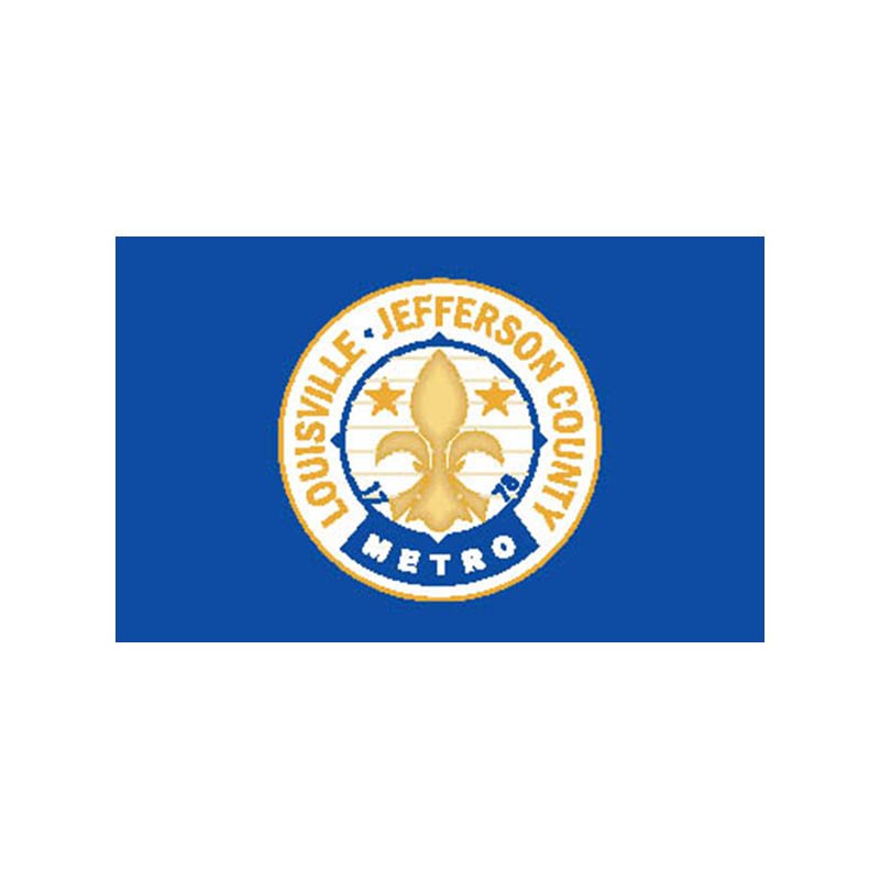 Louisvillejefferson County Flag N6221 A4 Photo Print