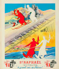 LoupotRaphaelSkiers Advert A4 Photo Print