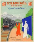 LoupotRaphaelTrain Vintage Advert A4 Photo Print