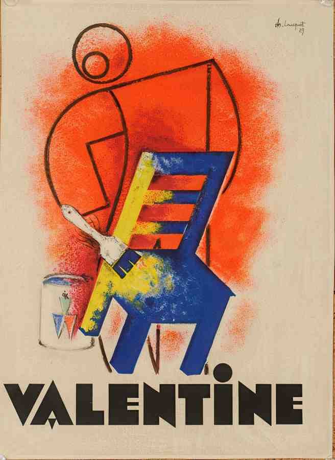 LoupotValentine Vintage Advert A4 Photo Print