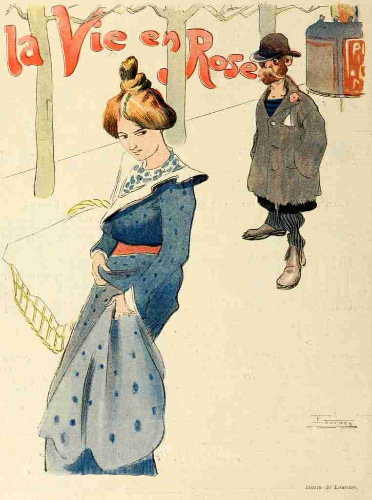 Lourdey Maurice 1860 1934 La Vie en Rose 1903 A4 Photo Print