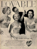 Lovable Lingerie Bras 1940s Vintage Retro Advert Poster