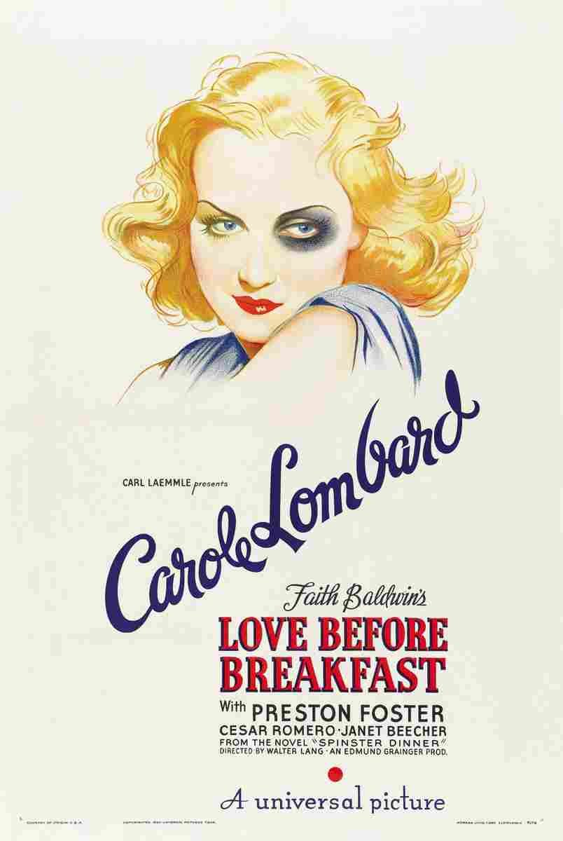 Love Before Breakfast 01  film star poster A4 Photo Print