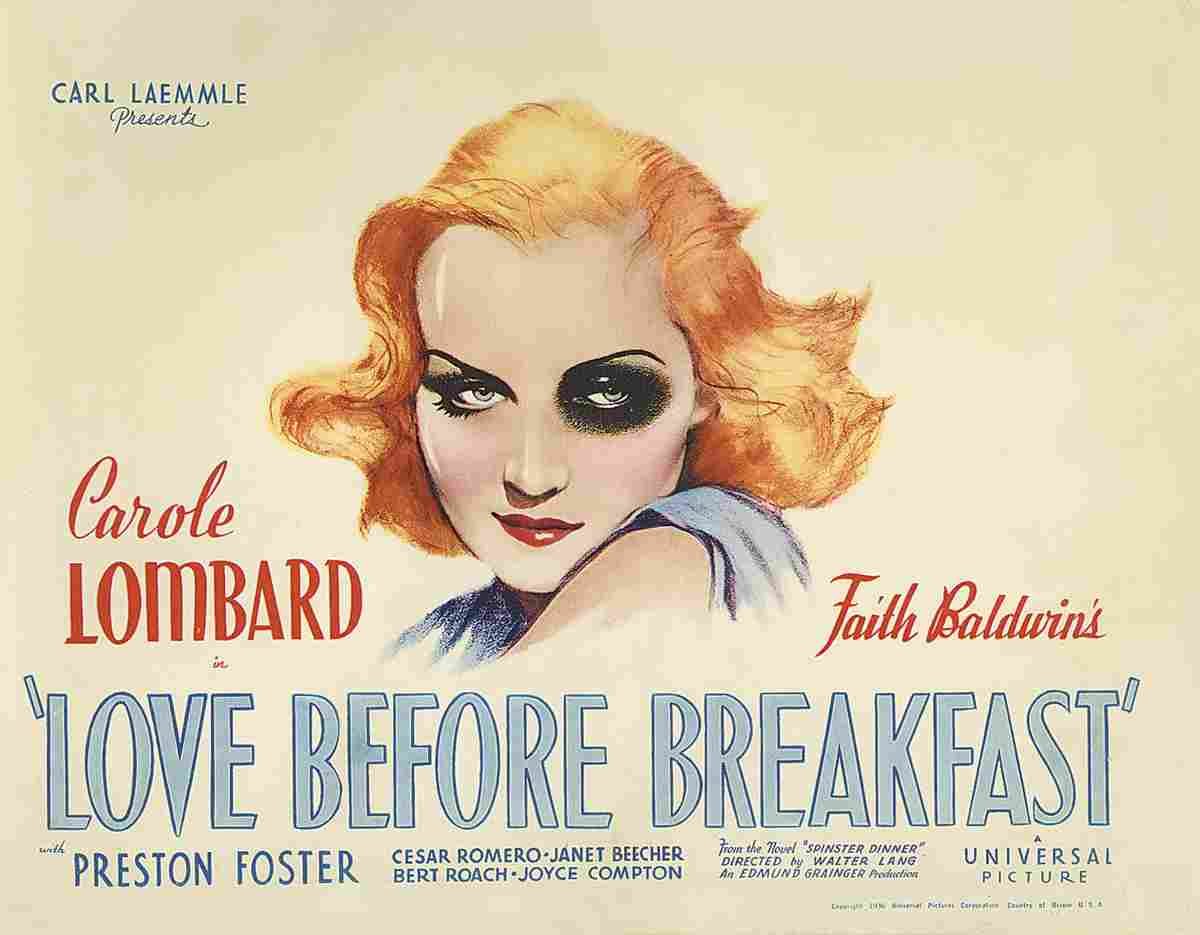 Love Before Breakfast 03  film star poster A4 Photo Print