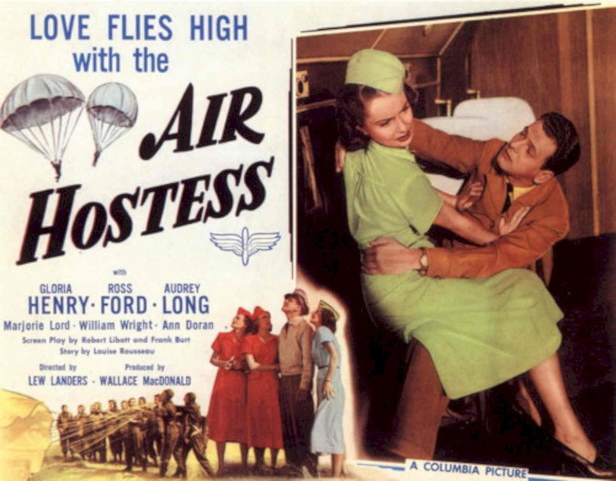 Love Flies High 1950s Vintage Retro Advert Poster