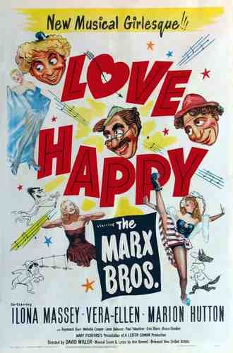 Love Happy 01 film star poster A4 Photo Print