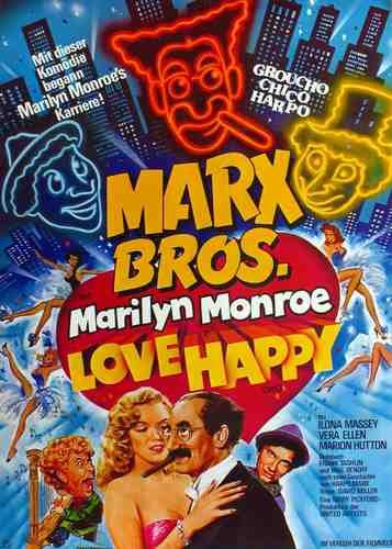  Love Happy 05 film star poster A4 Photo Print