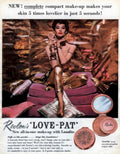 Love Pat Compact 1950s Vintage Retro Advert Poster