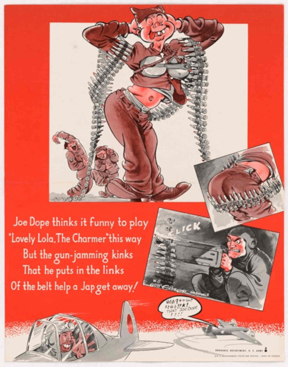 Lovely Lola Joe American World War II Advert Poster
