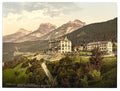Lower Engadine  Schweizerhof and Bellevue Grisons Vintage A4 Photo Print