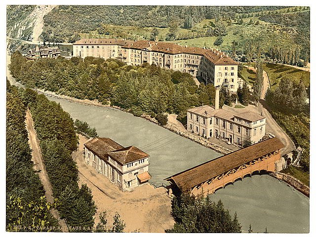 Lower Engadine Tarasp II Kurhaus Grisons Vintage A4 Photo Print