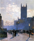 Lower Fifth Avenue Hassam Impressionism American A4 Photo Print