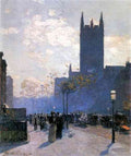Lower Fifth Avenue by Hassam Impressionism American A4 Photo Print