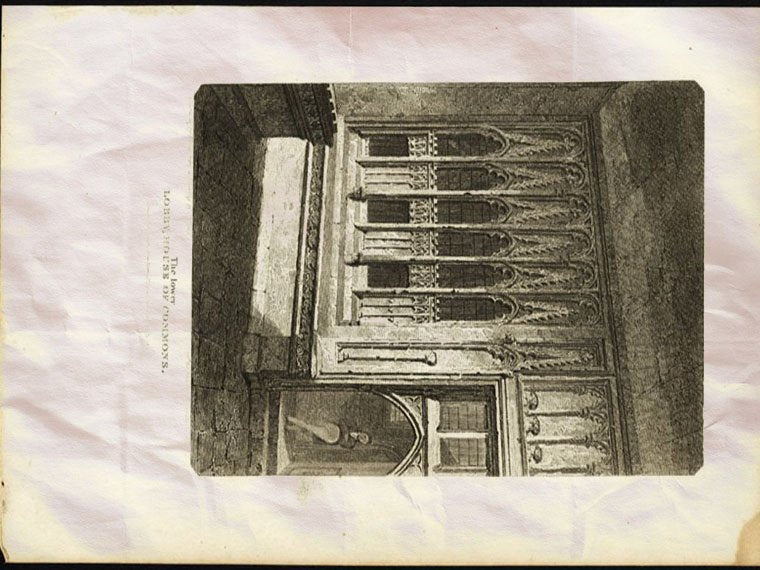 Lower Lobby House Of Commons Britton Roffe 1815 Vintage A4 Photo Print