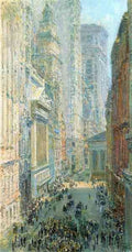 Lower Manhattan by Hassam Impressionism American A4 Photo Print