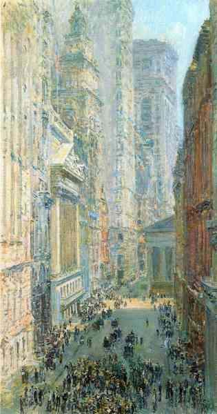 Lower Manhattan by Hassam Impressionism American A4 Photo Print
