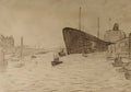 Lowry tanker entering sunderland harbour A4 Photo Print
