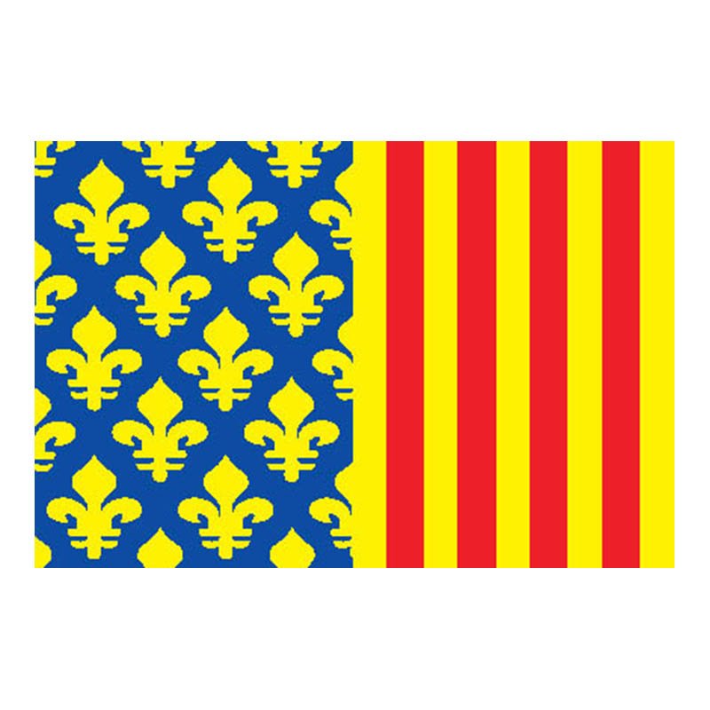 Lozere Dep Flag N2960 A4 Photo Print