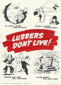 Lubbers Locker Warning American World War II Advert Poster