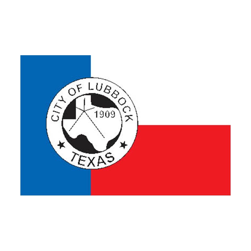 Lubbock City Flag N6210 A4 Photo Print