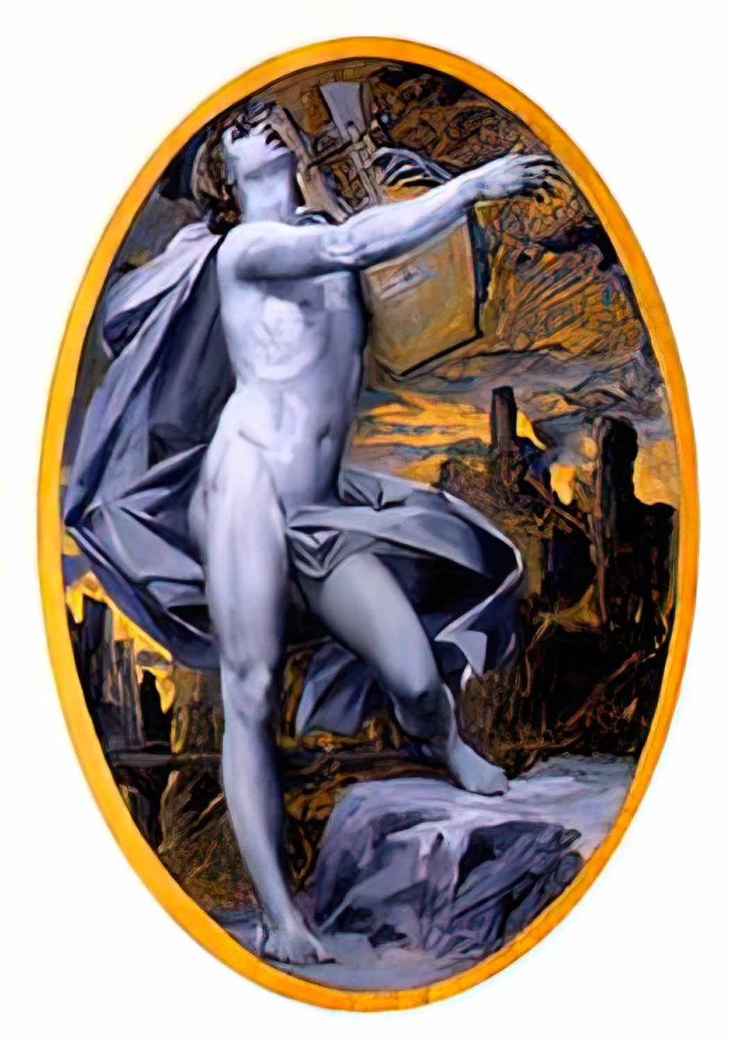Luc Olivier Merson orphe e from eurydice from orphe e and eurydice 33 Art A4 Photo Print