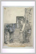 Luc Olivier Merson projet d illustration pour macbeth 10 Art A4 Photo Print
