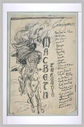 Luc Olivier Merson projet de frontispice pour macbeth avec un cavalie Art A4 Photo Print