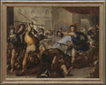 Luca Giordano Perseus turning Phineas and his Followers to Stone A4 Photo Print