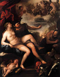 Luca Giordano mars and venus caught by vulcan Art A4 Photo Print