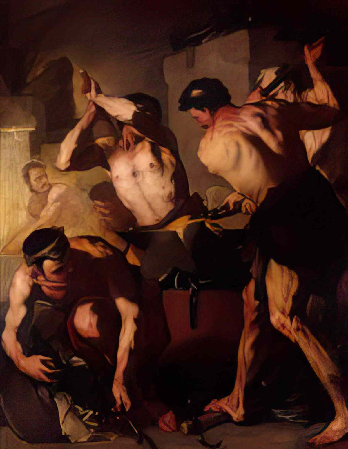Luca Giordano the forge of vulcan 1660 Art A4 Photo Print