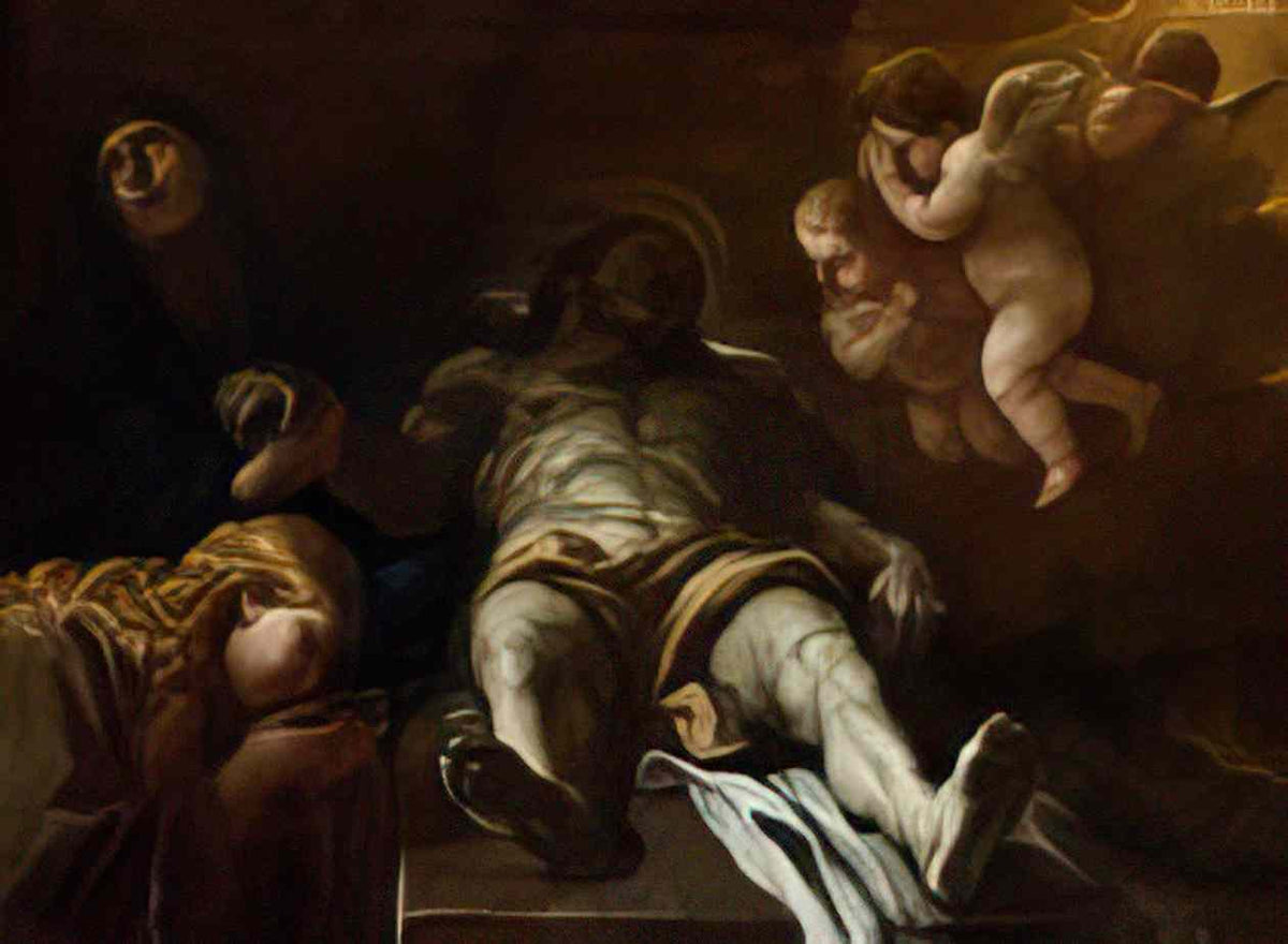 Luca Giordano the lamentation 1669 Art A4 Photo Print