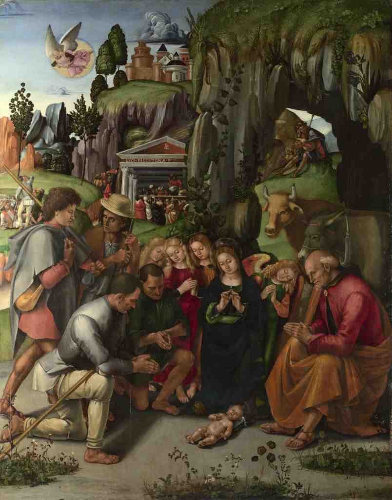 Luca Signorelli The Adoration of the Shepherds A4 Photo Print