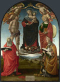 Luca Signorelli The Virgin and Child with Saints A4 Photo Print