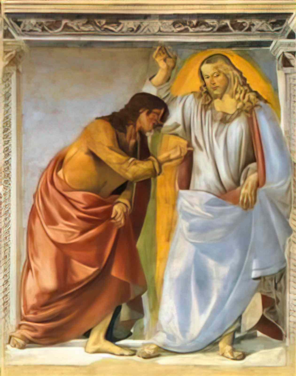 Luca Signorelli christ and the doubting thomas 1482 Art A4 Photo Print