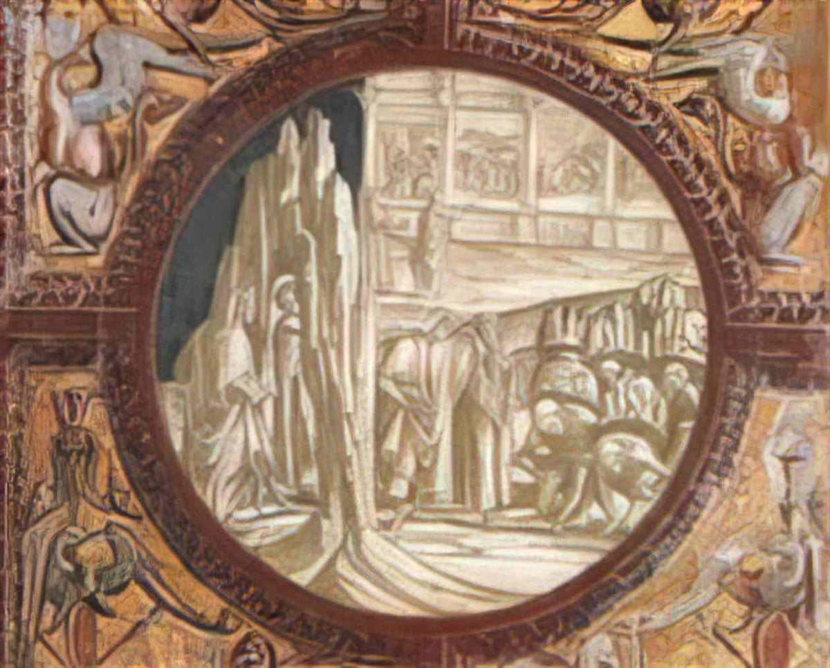 Luca Signorelli dante and virgil entering purgatory 1502 Art A4 Photo Print